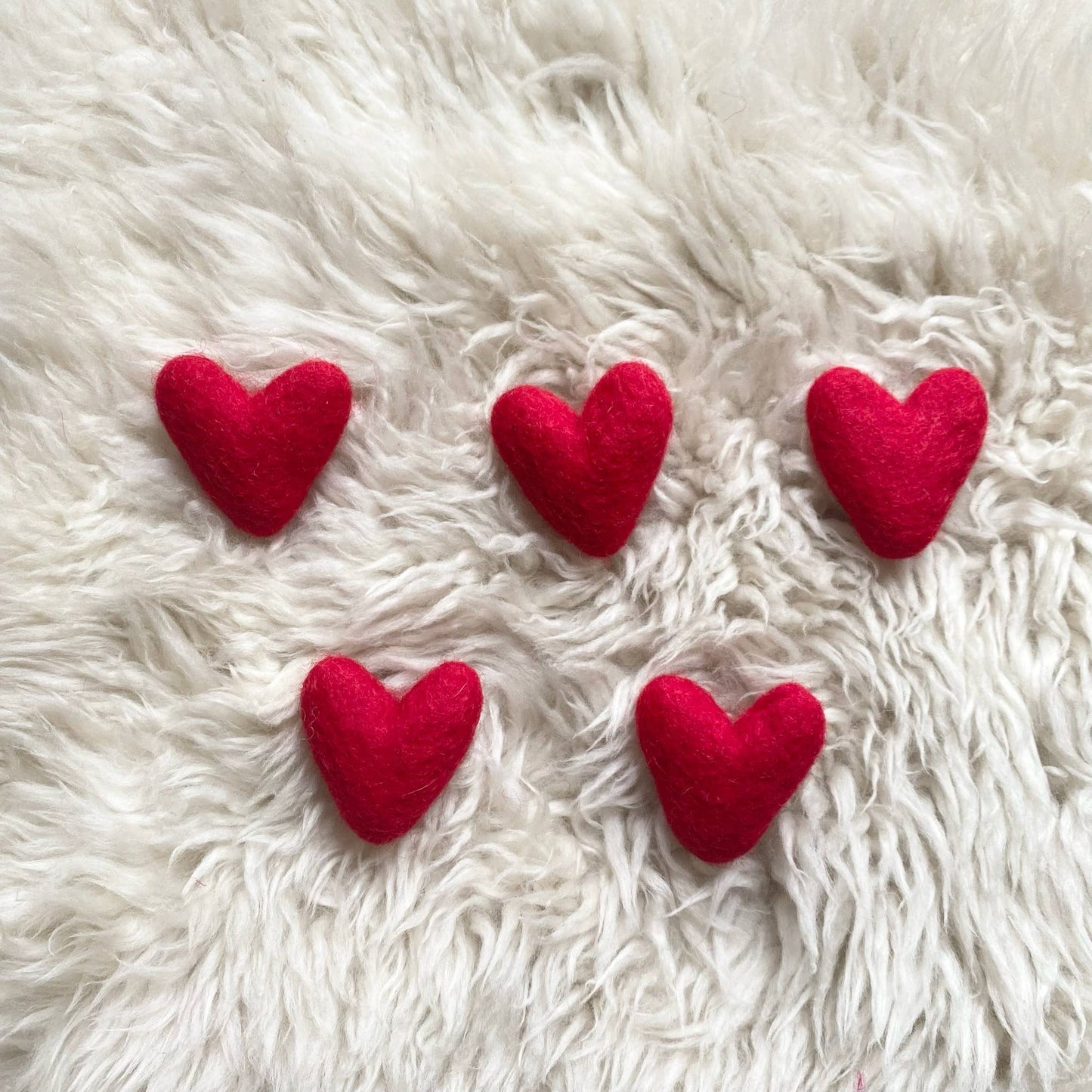 Red Hearts- Set of 5, Nepal