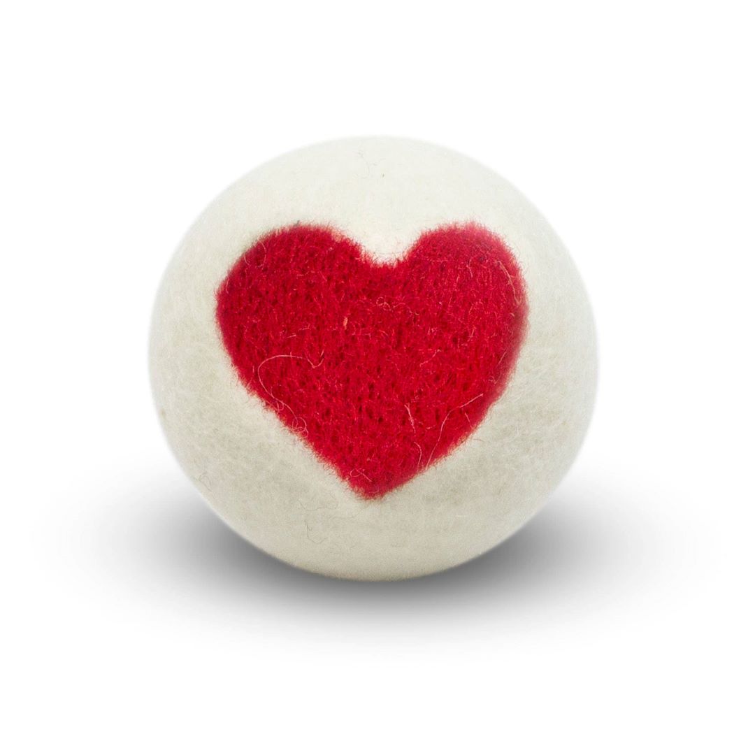 Eco Dryer Balls (6 RED HEARTS), One Love, New Zealand