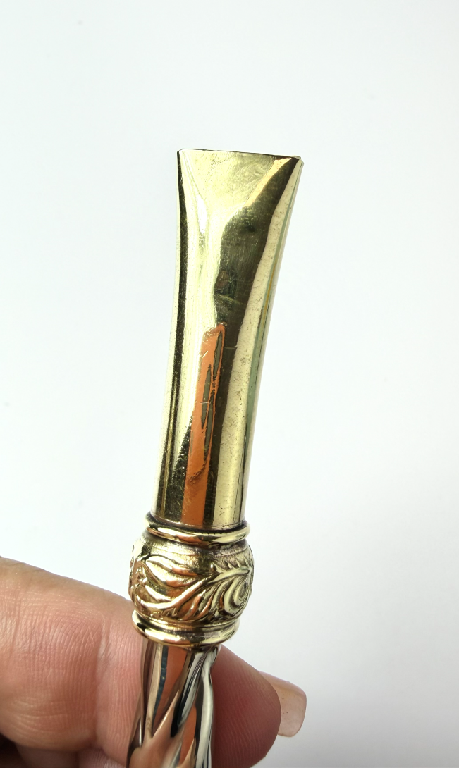 Premium Alpaca & Brass Mini Bombilla | 6.4", Argentina