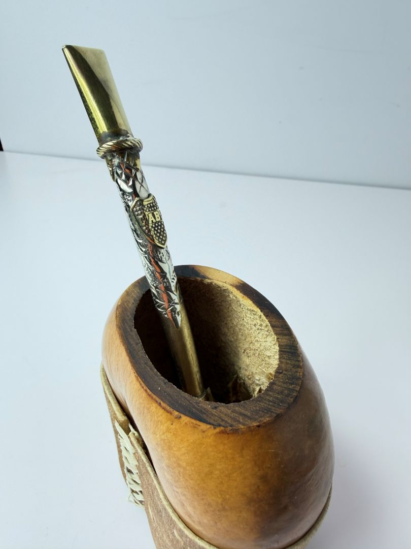 Premium Handcrafted German Silver Bombilla – Boca & River | Limited Availability