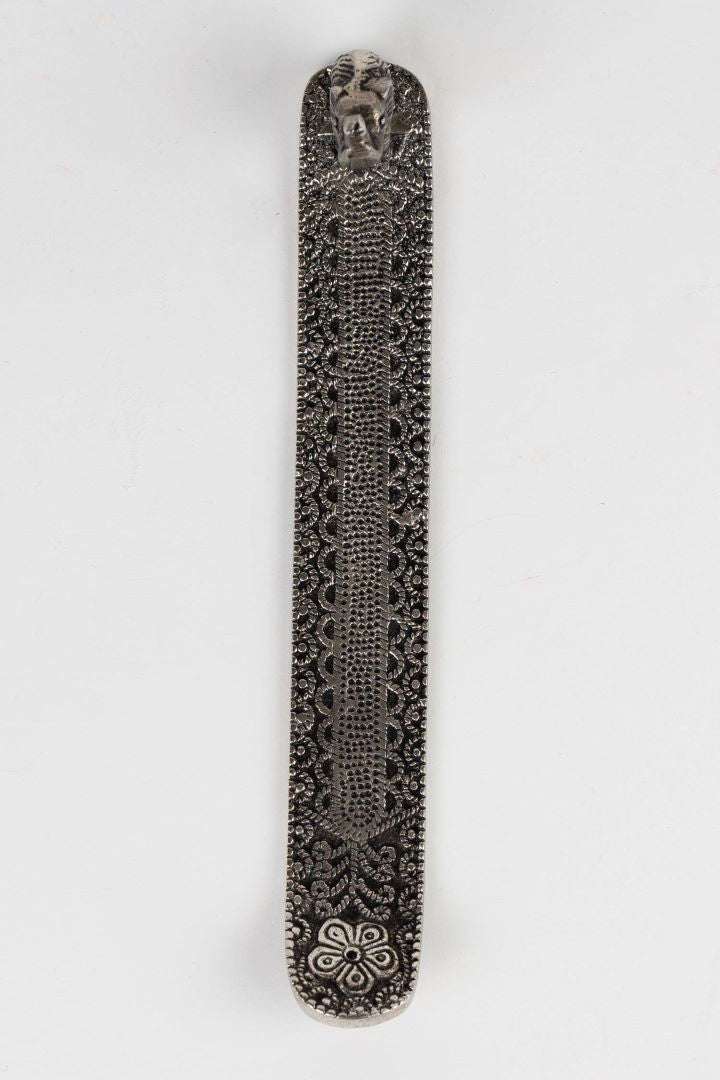 Silver Elephant Incense Holder, India