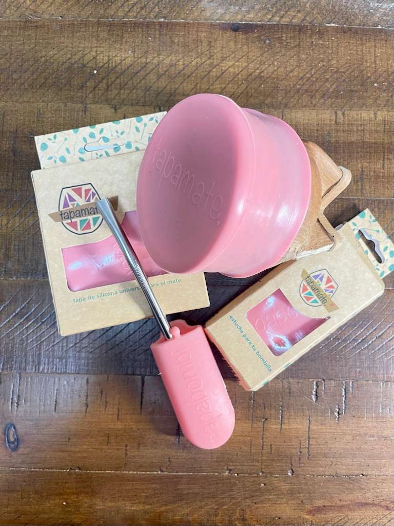 Mate Travel Set | Silicone Mate Lid & Bombilla Case | Spill-Free Mate | Universal Fit | Mate on the Go