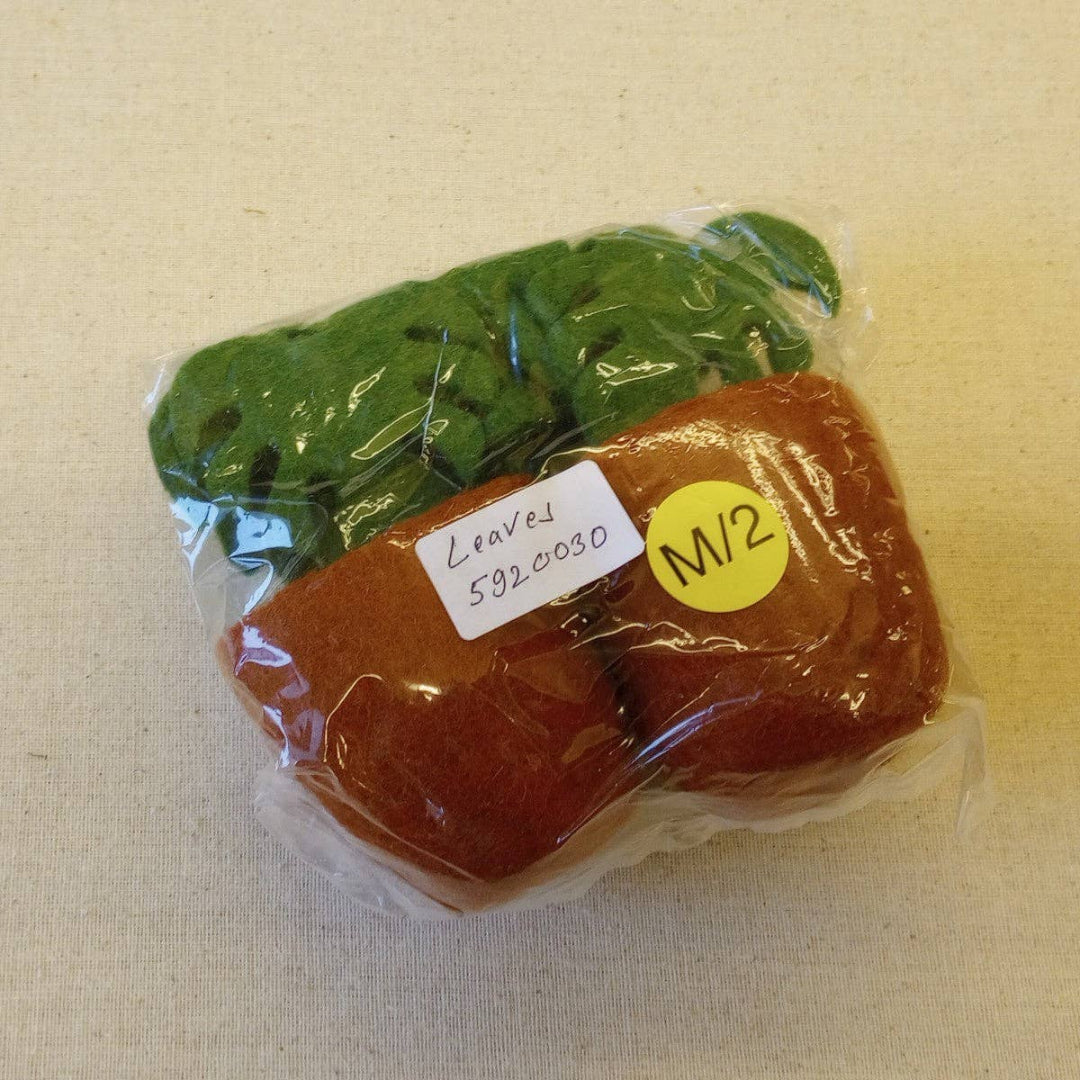 Felted Flower Pot - Leaves, Nepal