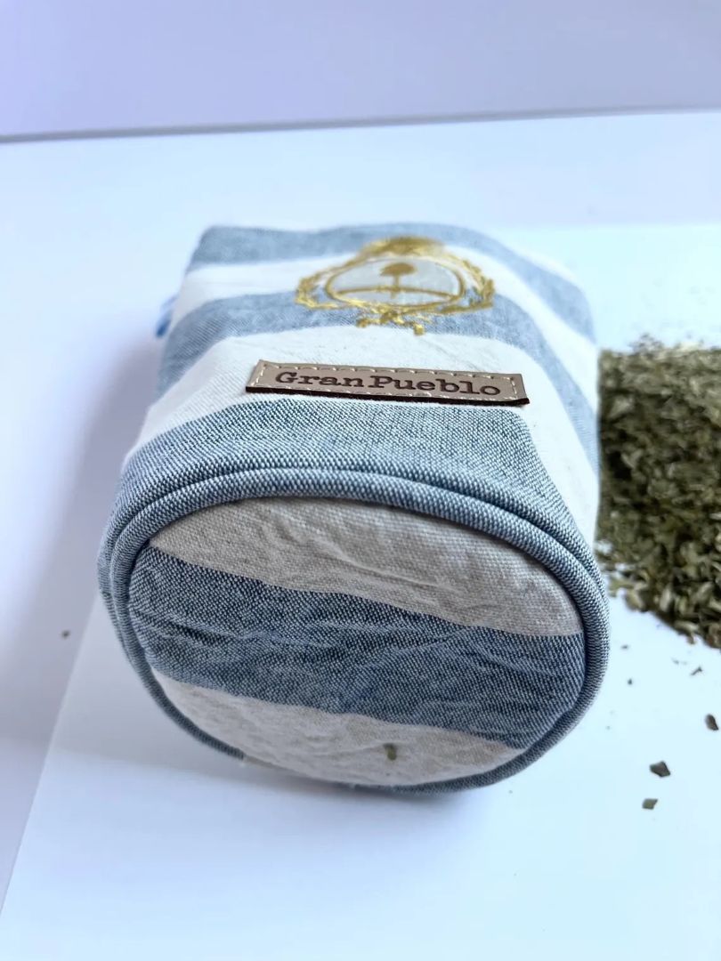 Vintage Argentine Yerbero-Golden COAT OF ARMS / Escudo Embroidery, Argentina