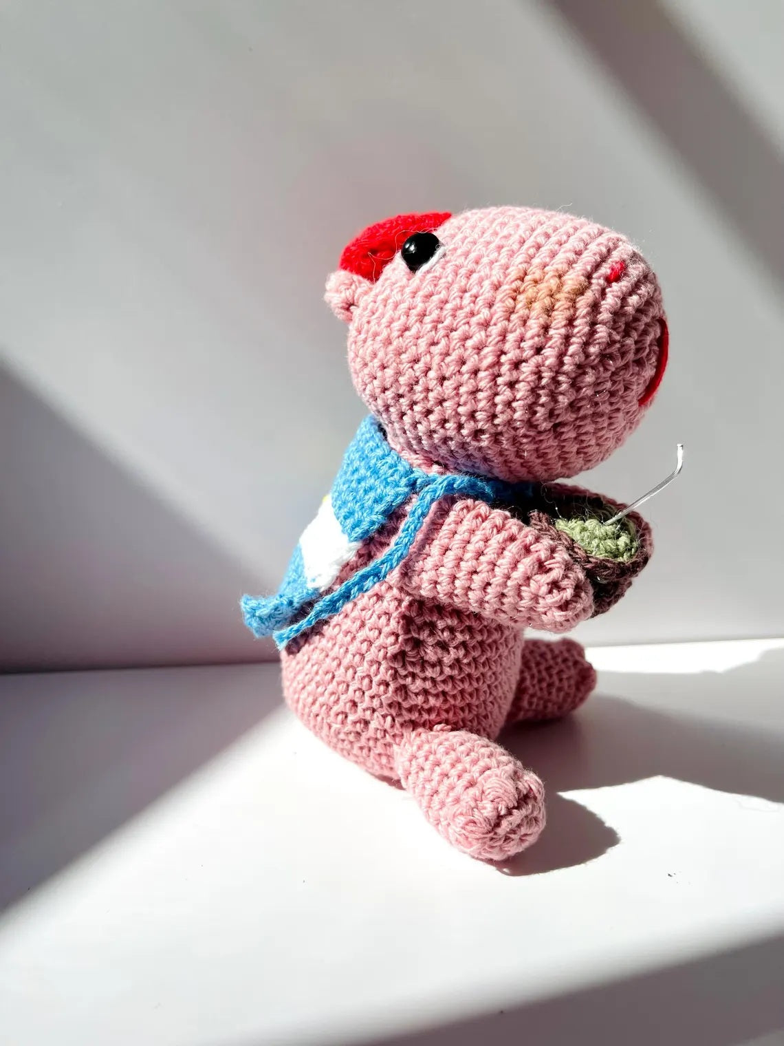 Handmade Argentine Carpincho / PINK /Amigurumi/Boca,River,Argentina