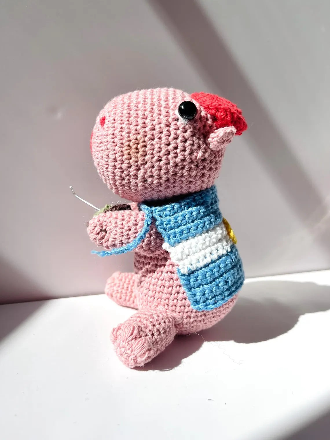 Handmade Argentine Carpincho / PINK /Amigurumi/Boca,River,Argentina