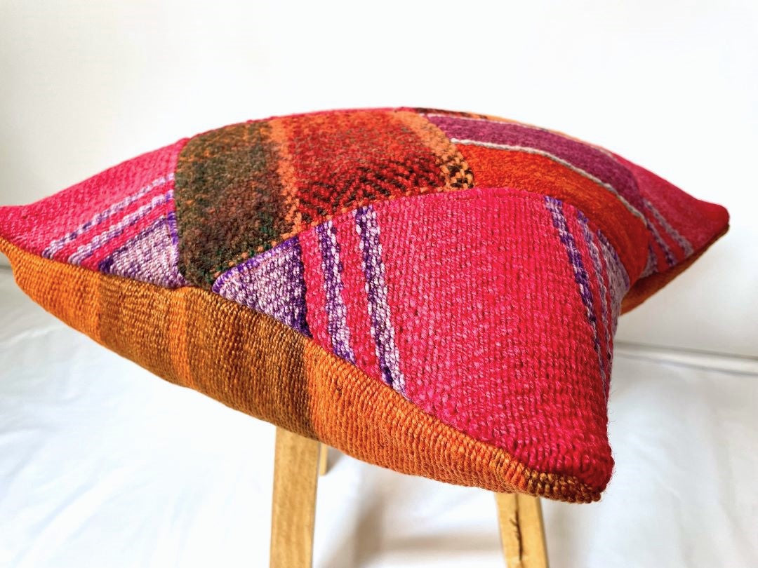 Throw Pillowcase, Aguayo's Cushion Cover, Multicolor, Bolivia/Peru 129