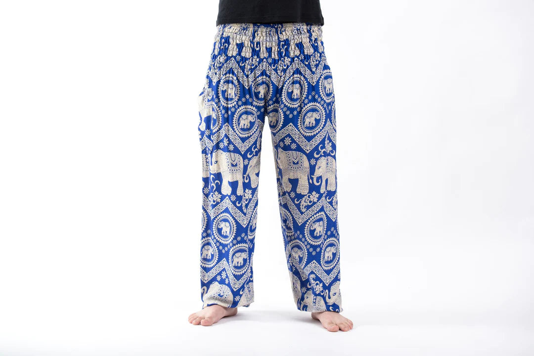 Imperial Blue Elephant Unisex Pants, Thailand