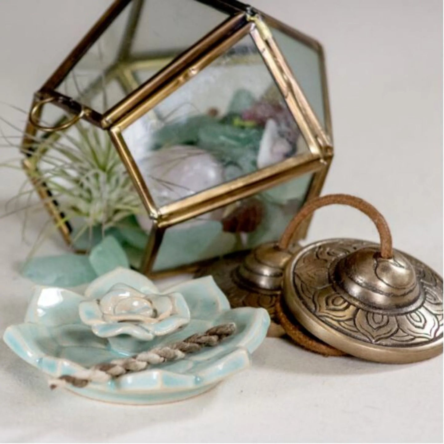 Incense Burner - Lotus Heart, Nepal