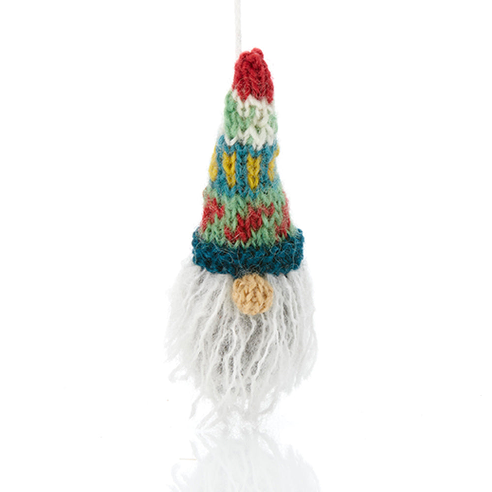 Knitted Gnome Ornaments - Set of 2, Nepal