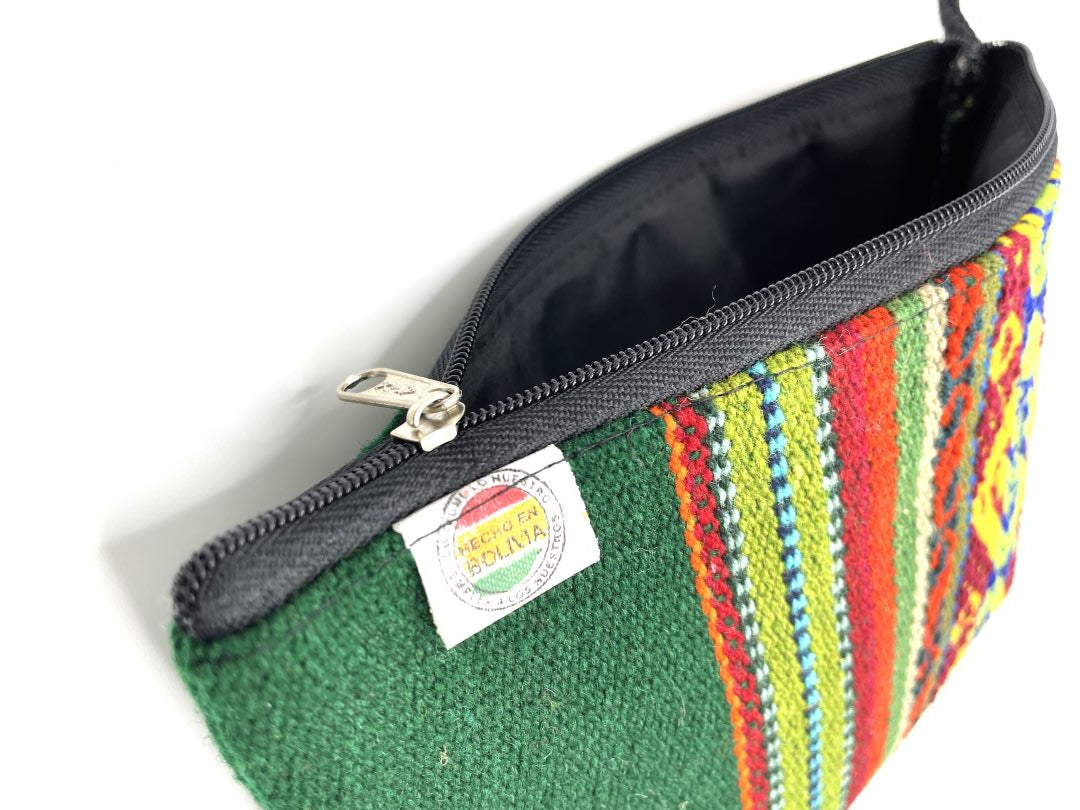 Clutch Aguayo Bag - Green, Bolivia