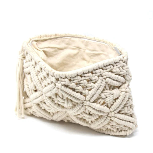 Macrame Clutch with Tassel, India