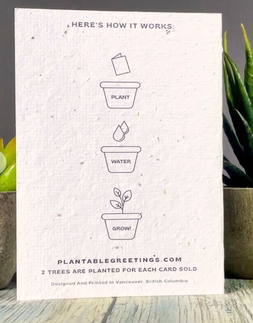 I Love You From My Head To Ma Toes Plantable Valentines Day Card, Canada