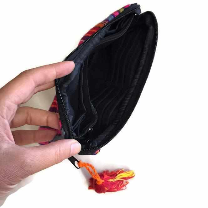 Worry Doll Multicolor Boho Wallet, Guatemala