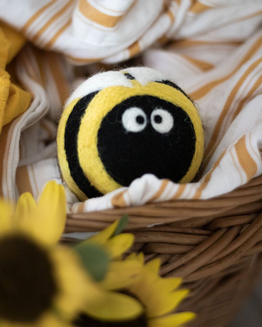 Eco Dryer Balls - Set of 3 - Bee Trio, New Zealand