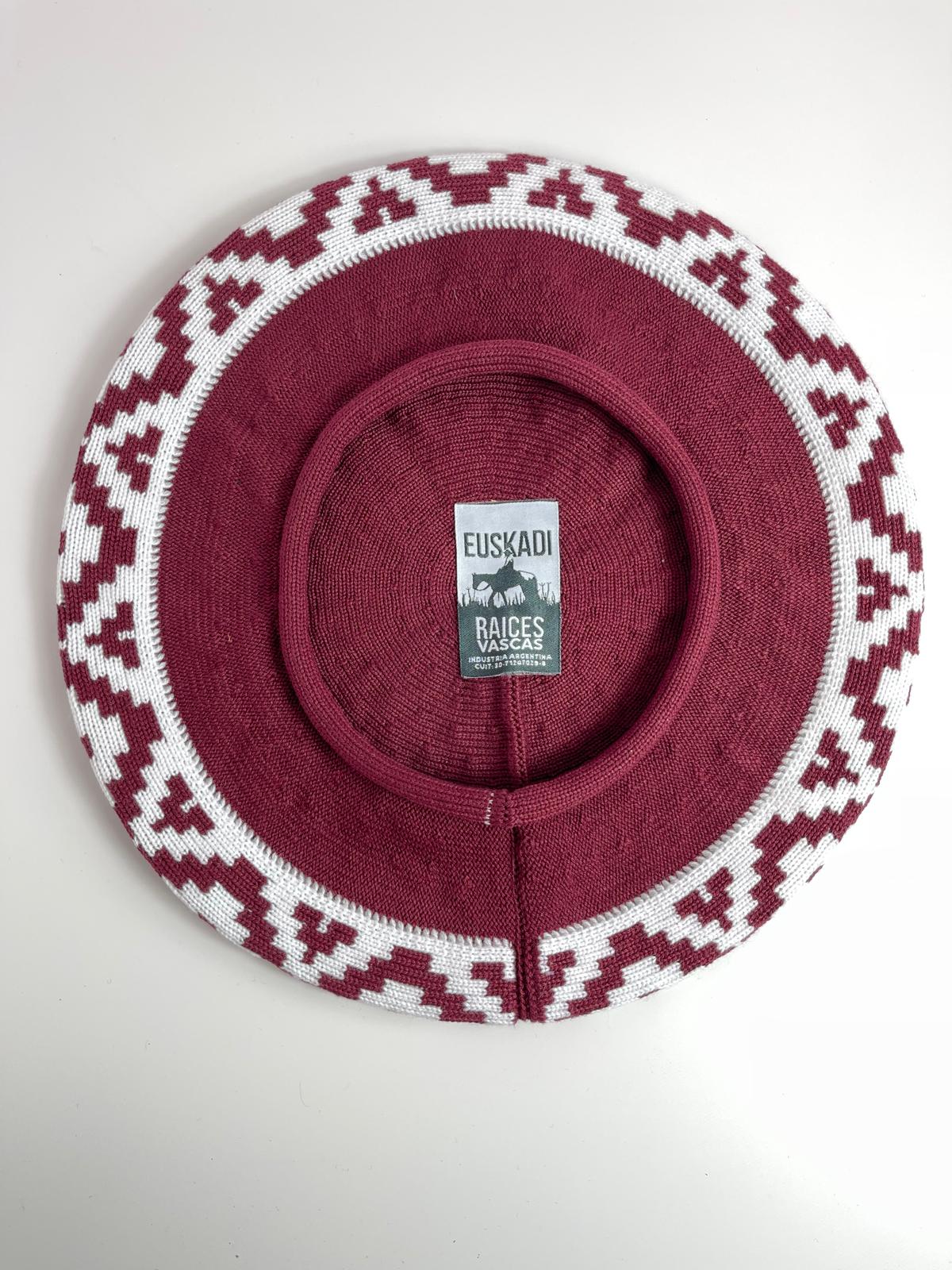 Argentine Beret with Guarda Pampa-Handmade Cotton Beret-Unisex