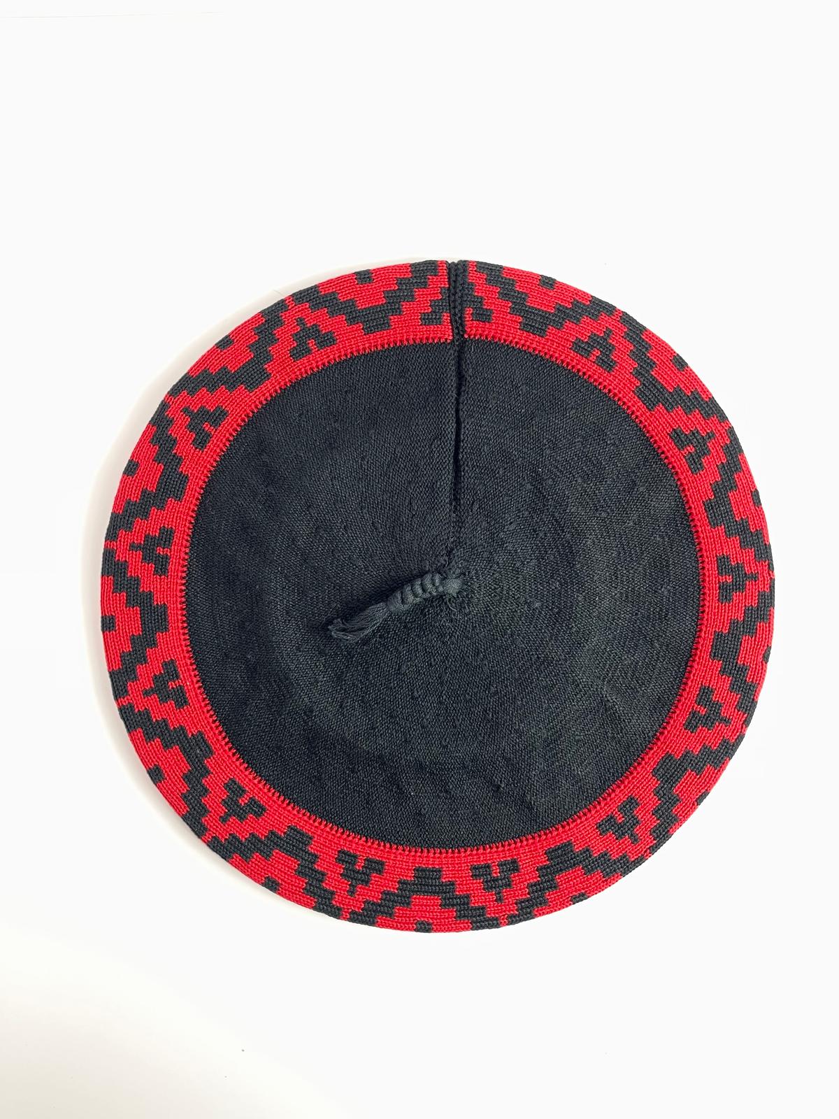 Argentine Beret with Guarda Pampa-Handmade Cotton Beret-Unisex