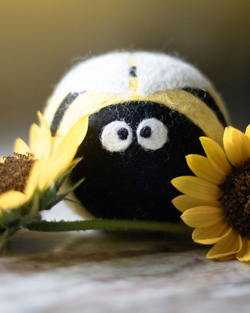 Eco Dryer Balls - Set of 3 - Bee Trio, New Zealand