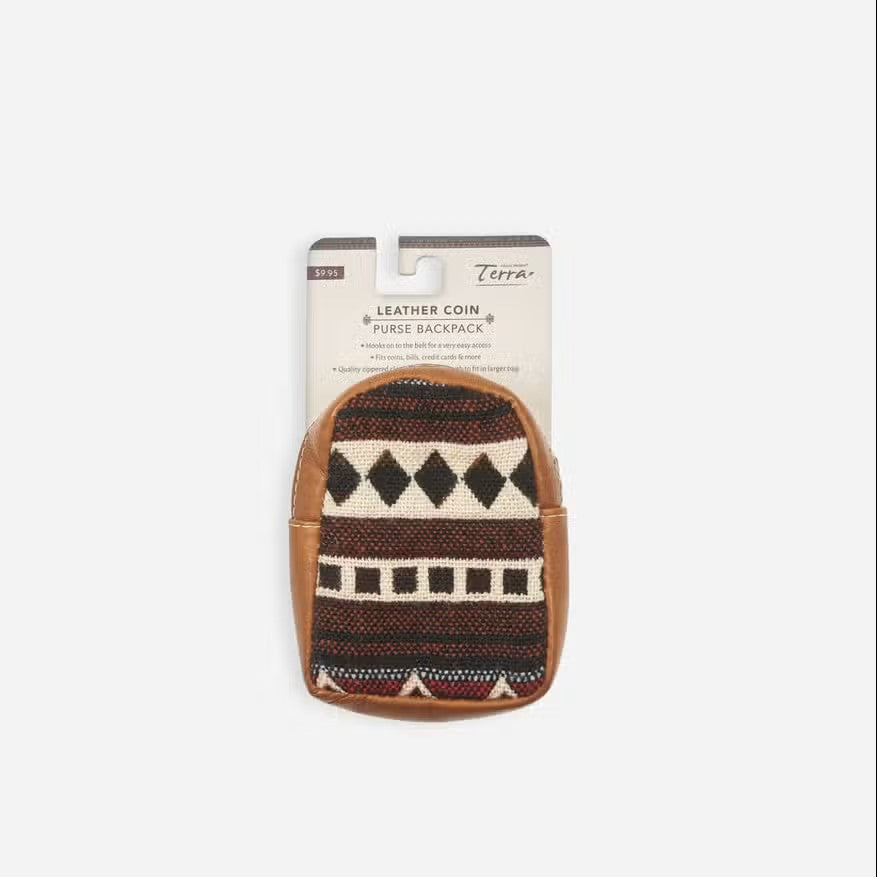 coin leather backpack Leather Coin Purse Backpack, Ecuador