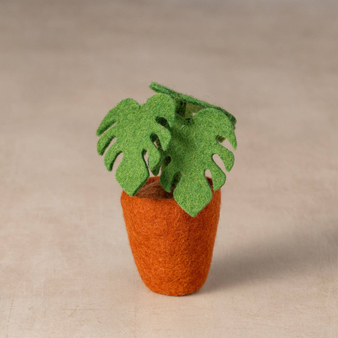 Felted Flower Pot - Leaves, Nepal