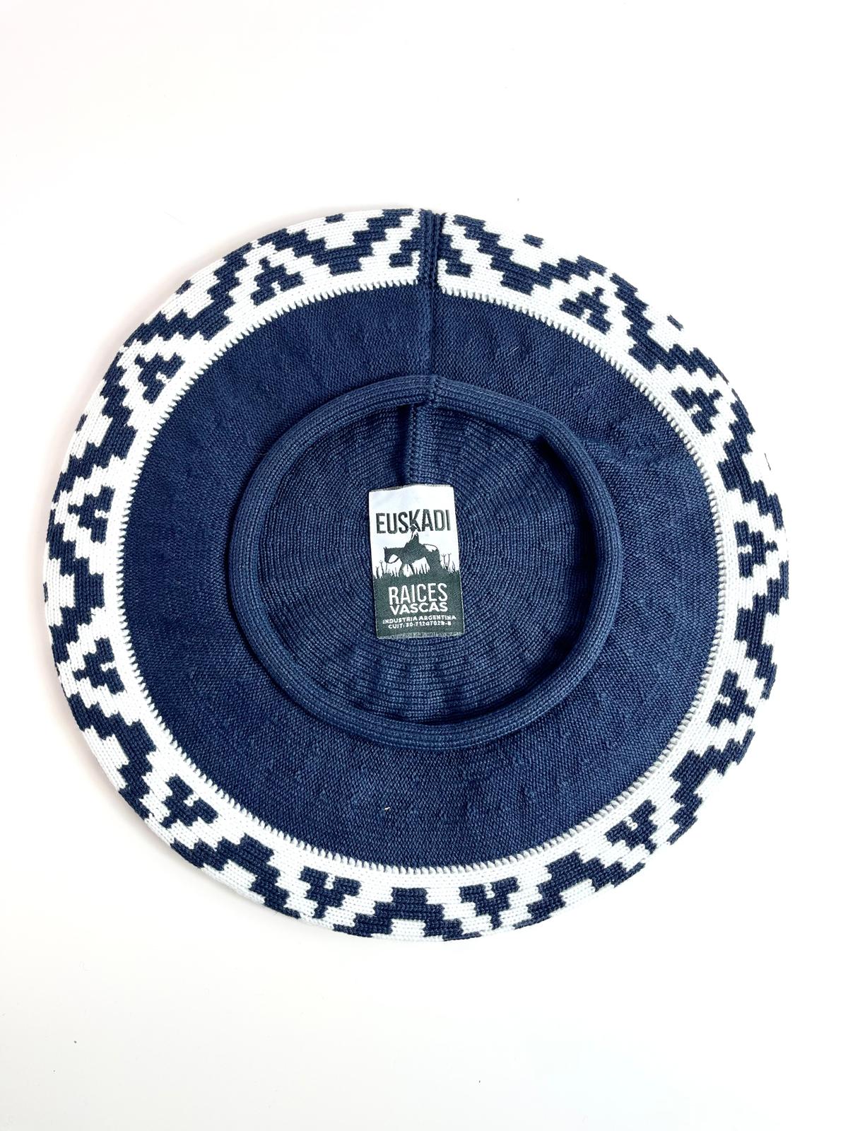 Argentine Beret with Guarda Pampa-Handmade Cotton Beret-Unisex