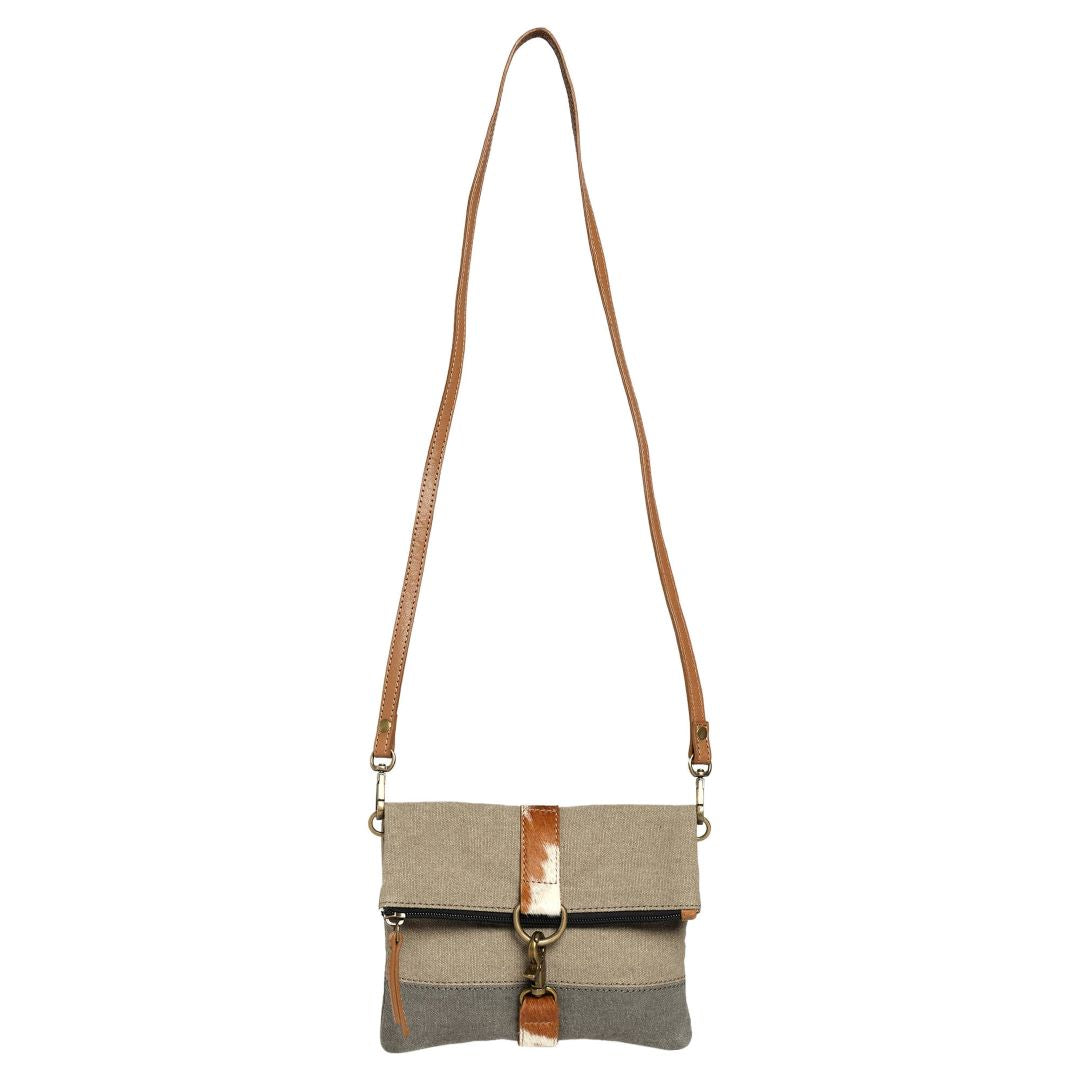 Women's Crossbody Bag, Original Leather - Finley Stone Cowhide, India