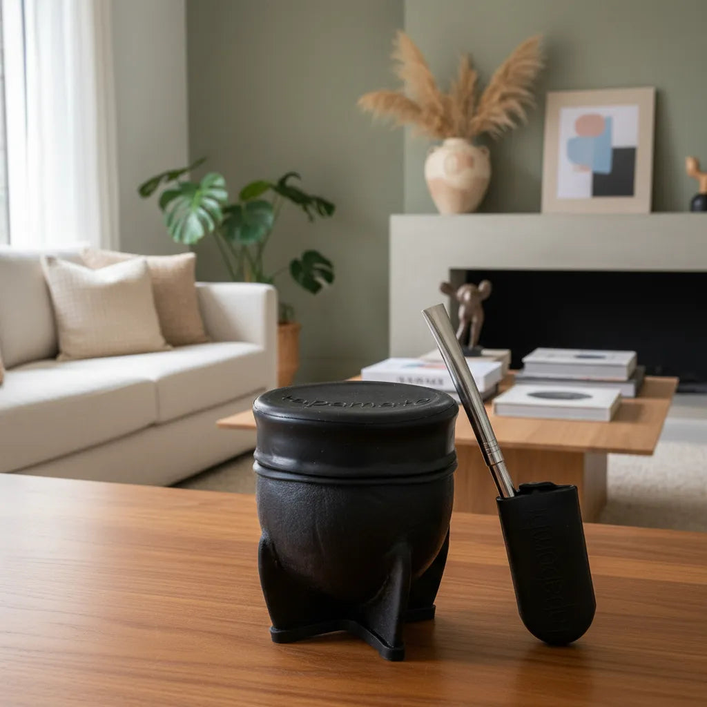 Mate Travel Set | Silicone Mate Lid & Bombilla Case | Spill-Free Mate | Universal Fit | Mate on the Go