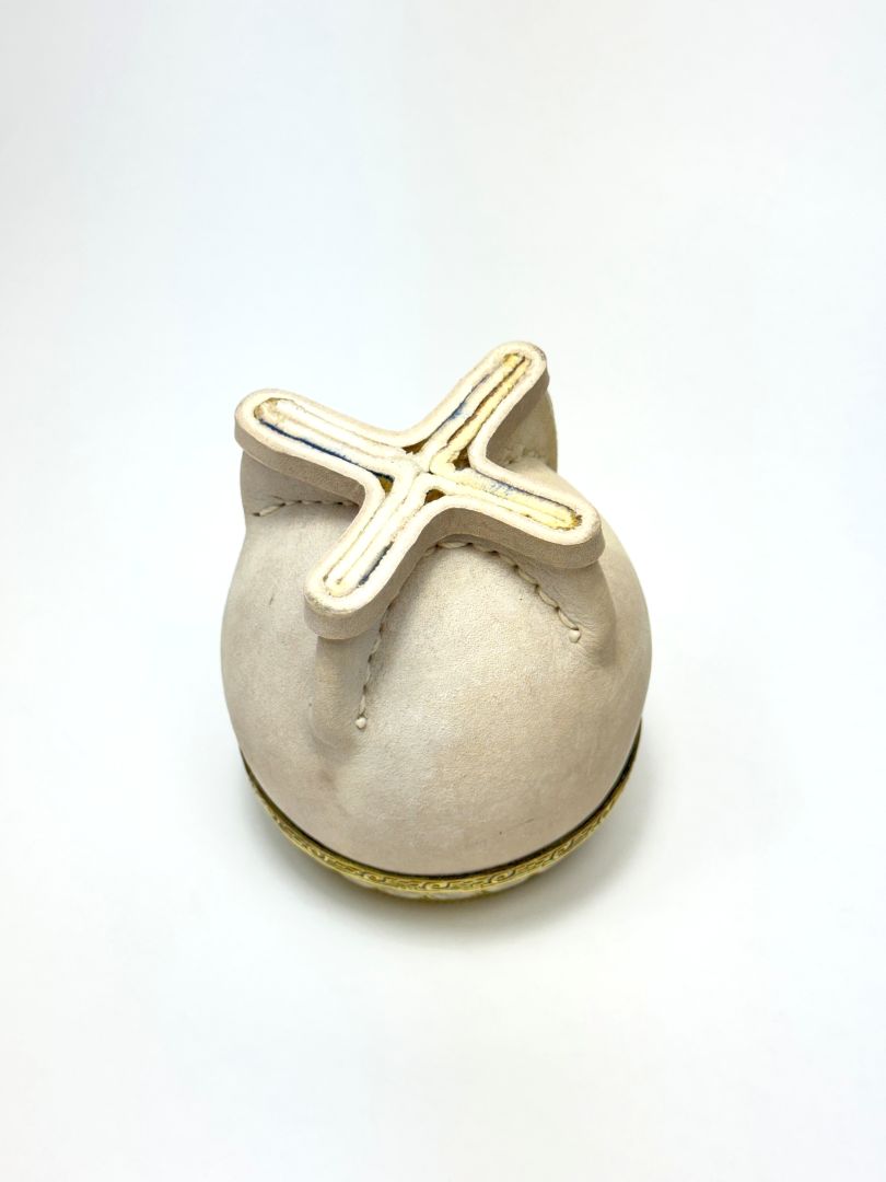 Luxury Torpedo Mate-Artisan Reserve-Hand - Selected Uruguayan -Cured Leather-Handcrafted Virola-Made in Argentina ( small )