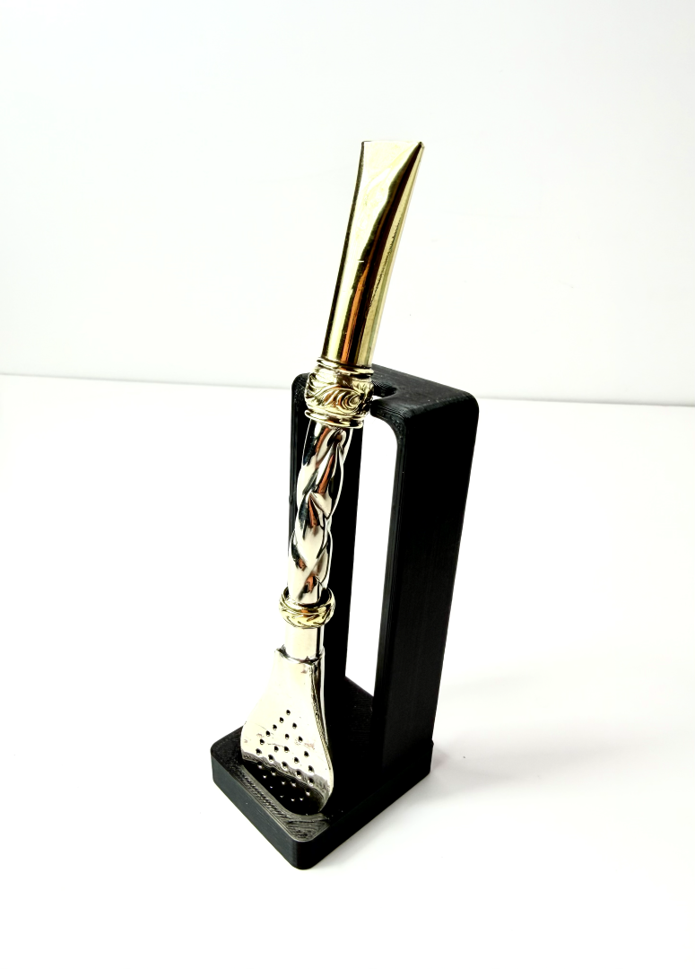 Premium Alpaca & Brass Mini Bombilla | 6.4", Argentina