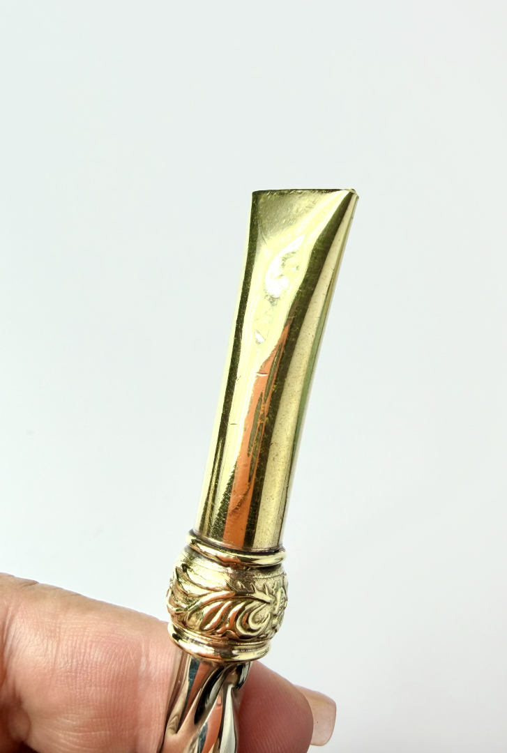 Premium Alpaca & Brass Mini Bombilla | 6.4", Argentina