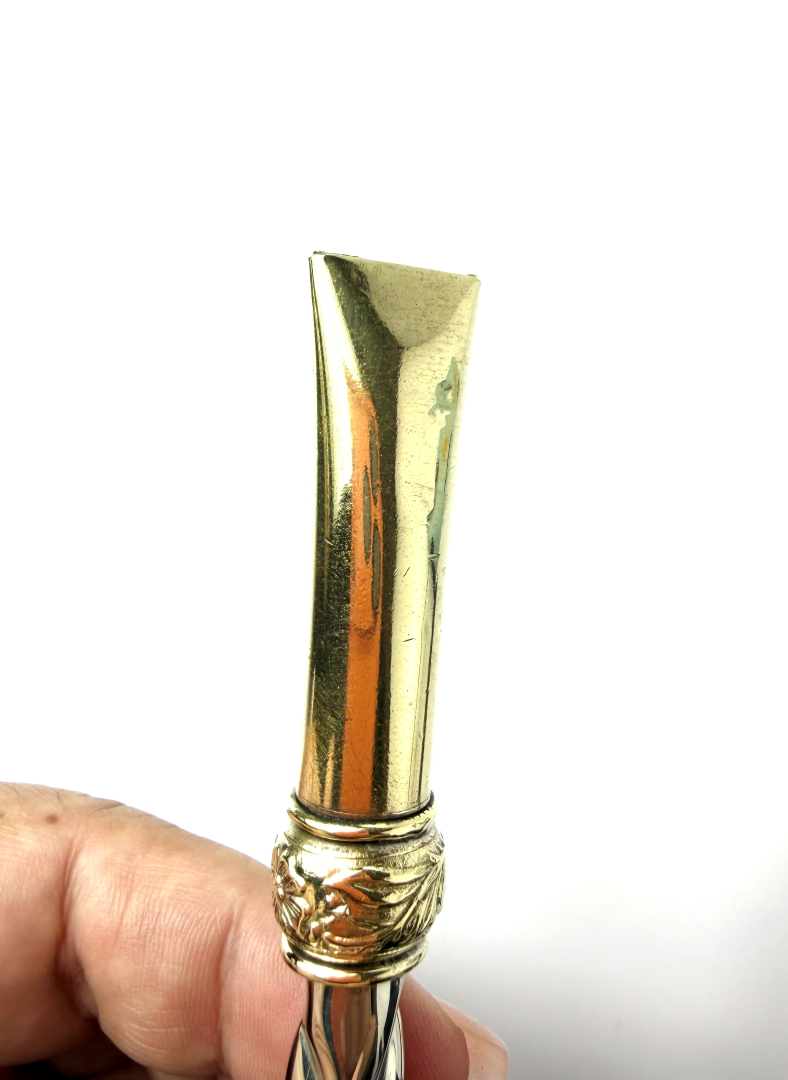 Premium Alpaca & Brass Mini Bombilla | 6.4", Argentina