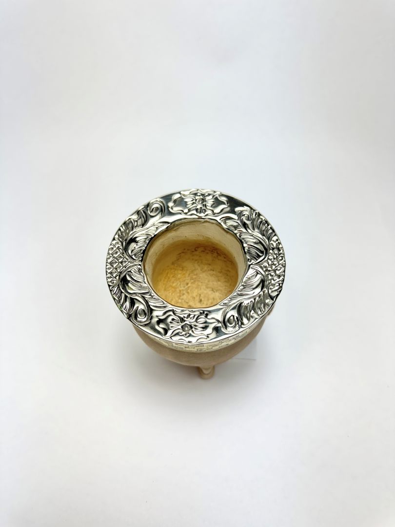 Luxury Imperial Mate - Artisan Reserve - Handcrafted Orfebre Virola - Uruguayan Calabash - Cured Leather, Argentina