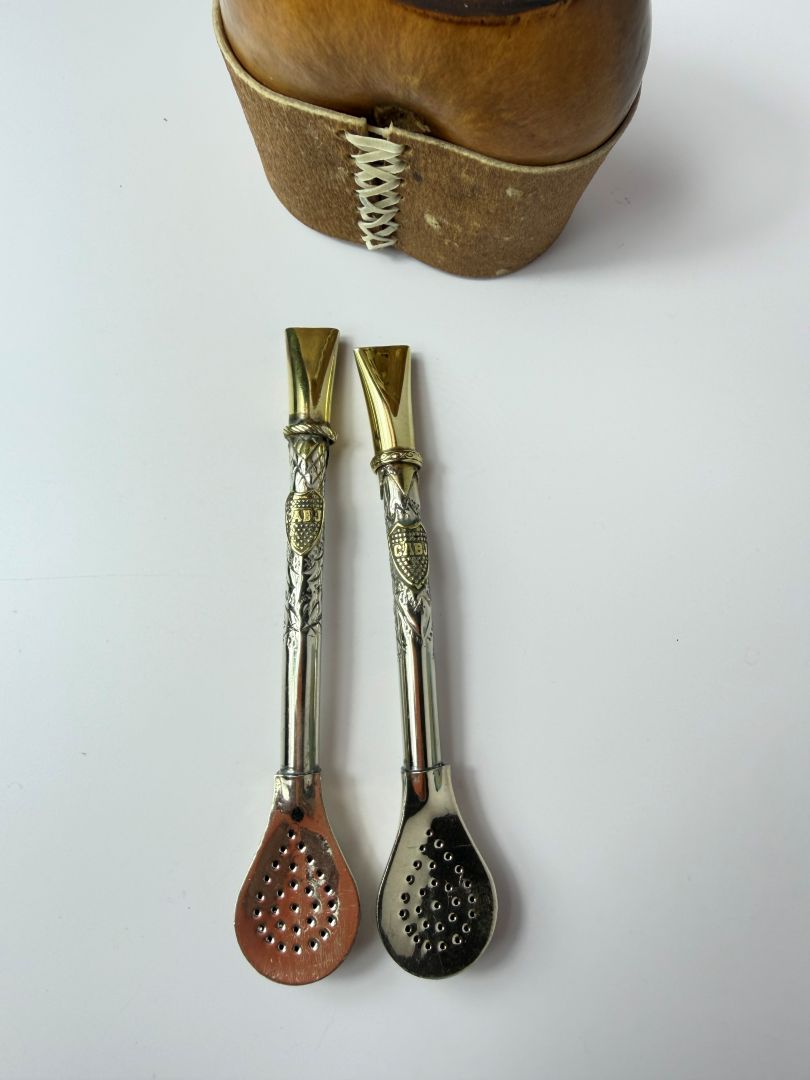 Premium Handcrafted German Silver Bombilla – Boca & River | Limited Availability