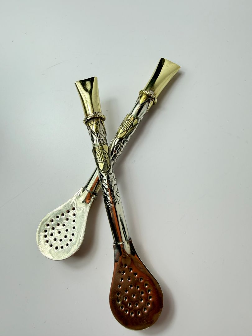 Premium Handcrafted German Silver Bombilla – Boca & River | Limited Availability