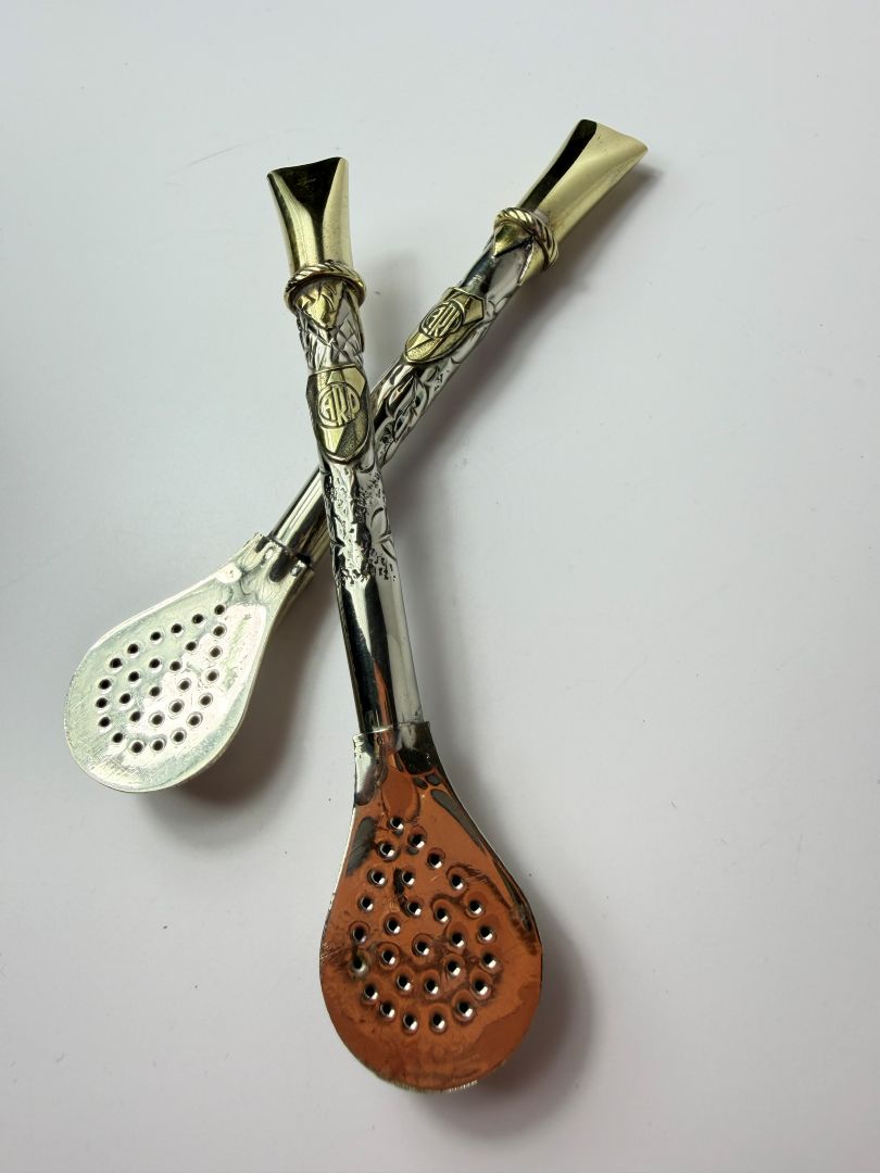 Premium Handcrafted German Silver Bombilla – Boca & River | Limited Availability