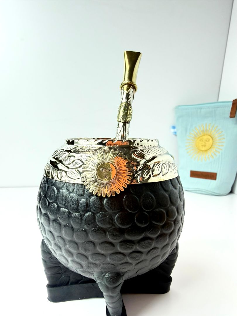 Black Croco Torpedo Mate – Sol de Mayo Argentina