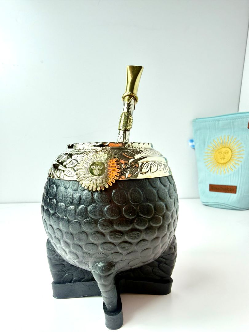 Black Croco Torpedo Mate – Sol de Mayo Argentina
