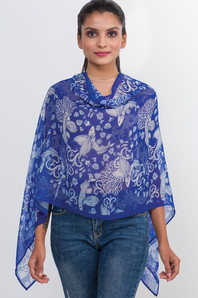 Cupro Scarf / Fish Shahila, India