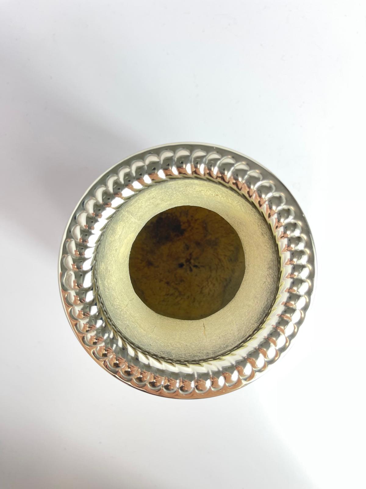 Argentinian River Plate Mate Gourd-Handmade Calabaza with Alpaca