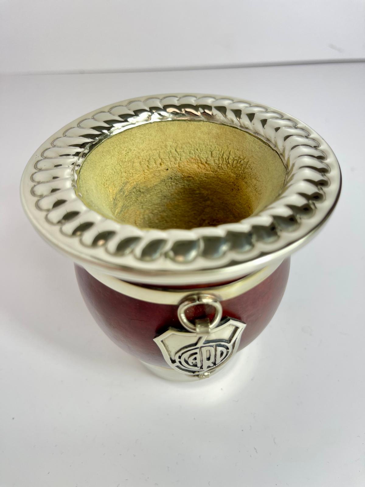Argentinian River Plate Mate Gourd-Handmade Calabaza with Alpaca