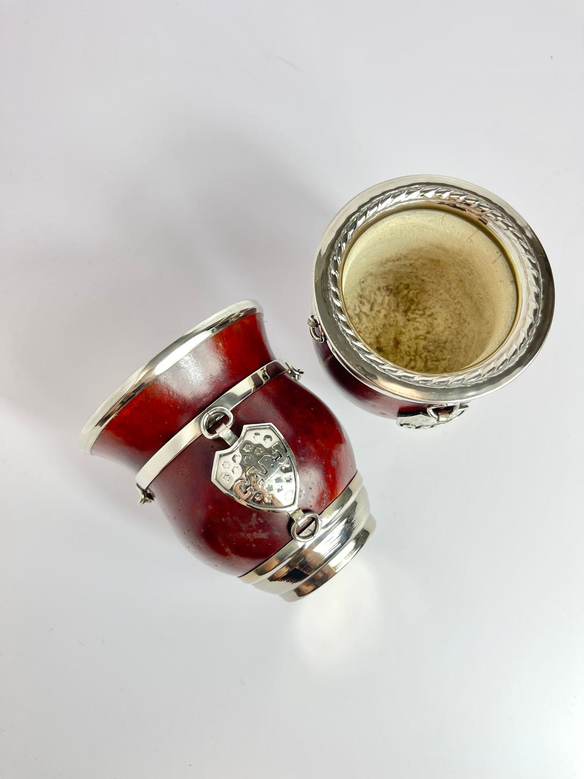 Boca Juniors Mate -Handmade Calabash Mate Gourd with Alpaca CABJ