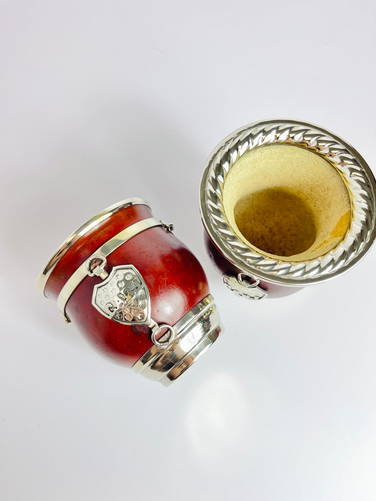 Boca Juniors Mate -Handmade Calabash Mate Gourd with Alpaca CABJ