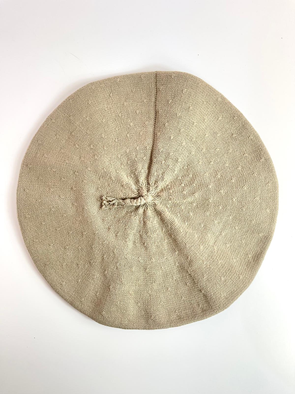Handmade Cotton Beret from Córdoba, Argentina with Satin Lining