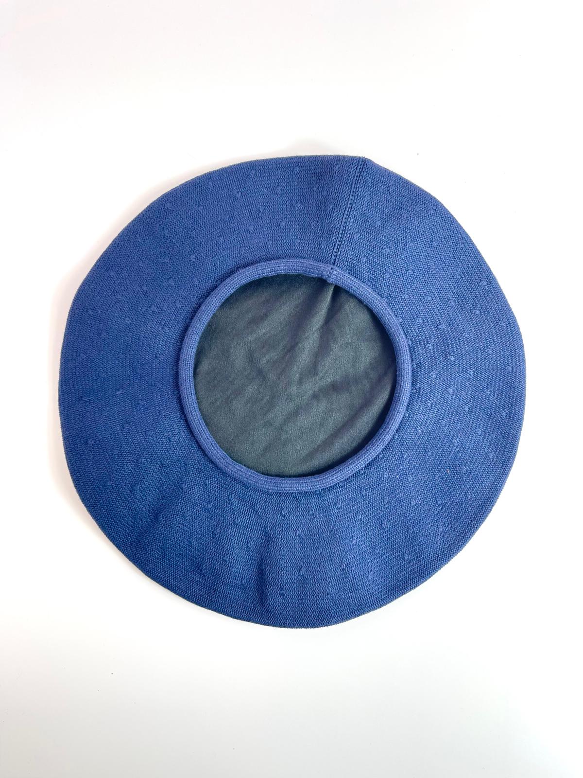 Handmade Cotton Beret from Córdoba, Argentina with Satin Lining