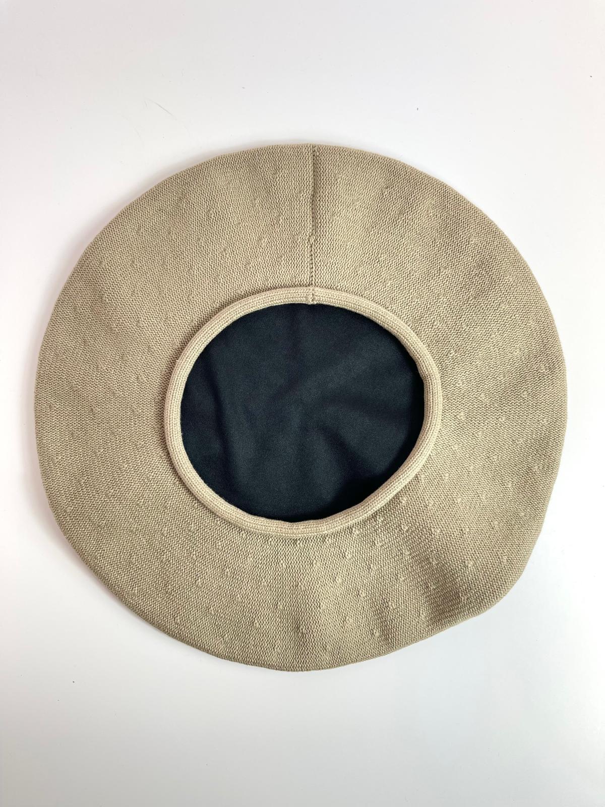 Handmade Cotton Beret from Córdoba, Argentina with Satin Lining