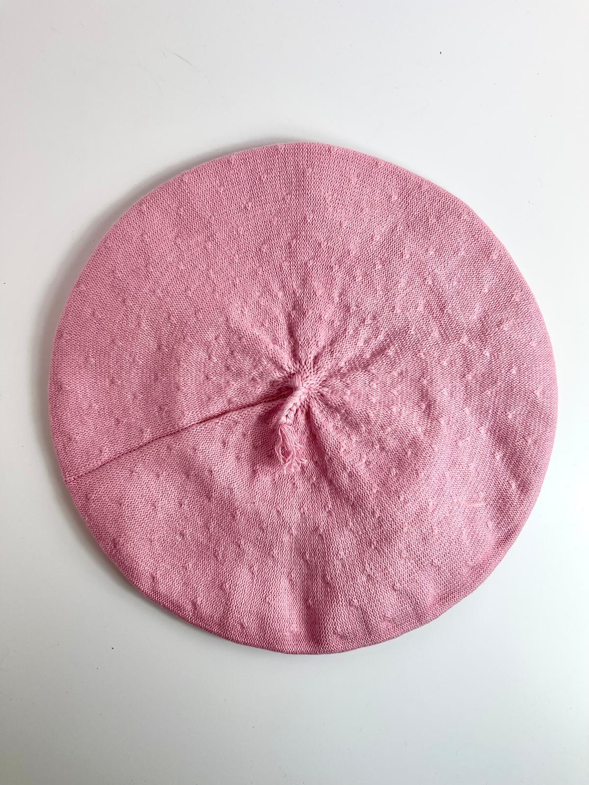 Handmade Cotton Beret from Córdoba, Argentina with Satin Lining