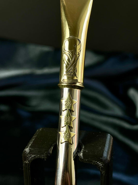 Argentina World Champion Mate Bombilla – 3 Stars & World Cup Bronze Detail – Handmade Alpaca Straw - Limited Edition