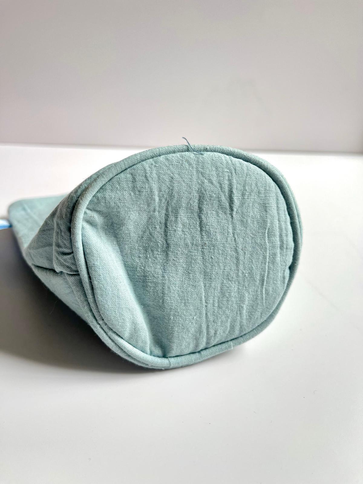 Sun of May Yerba Mate Bag – Celeste,Handmade, Waterproof, Leather Detail, Yerbero, Argentina (Copia)