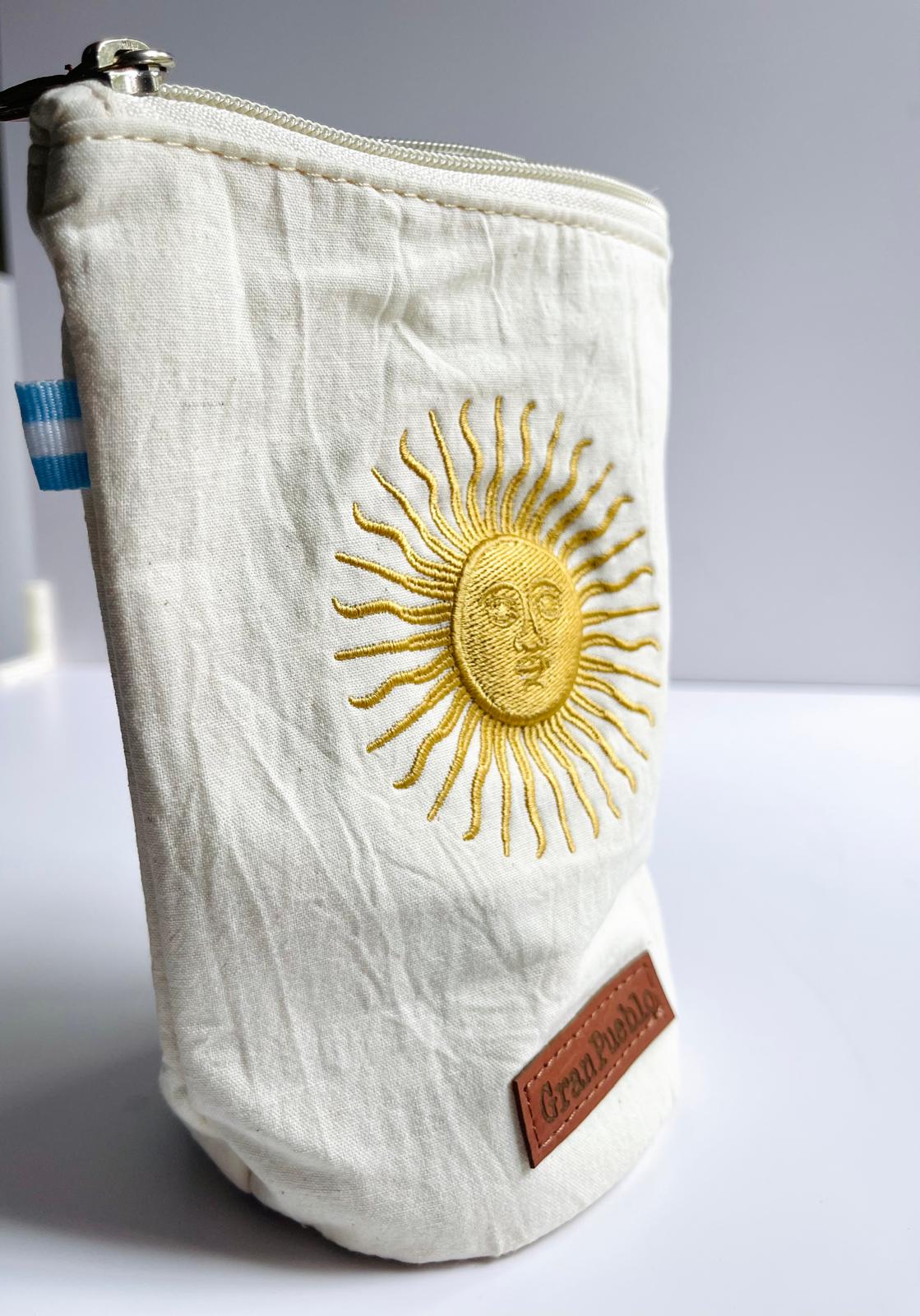 Sun of May Yerba Mate Bag – Light Ivory - Waterproof, Yerbero, Argentina