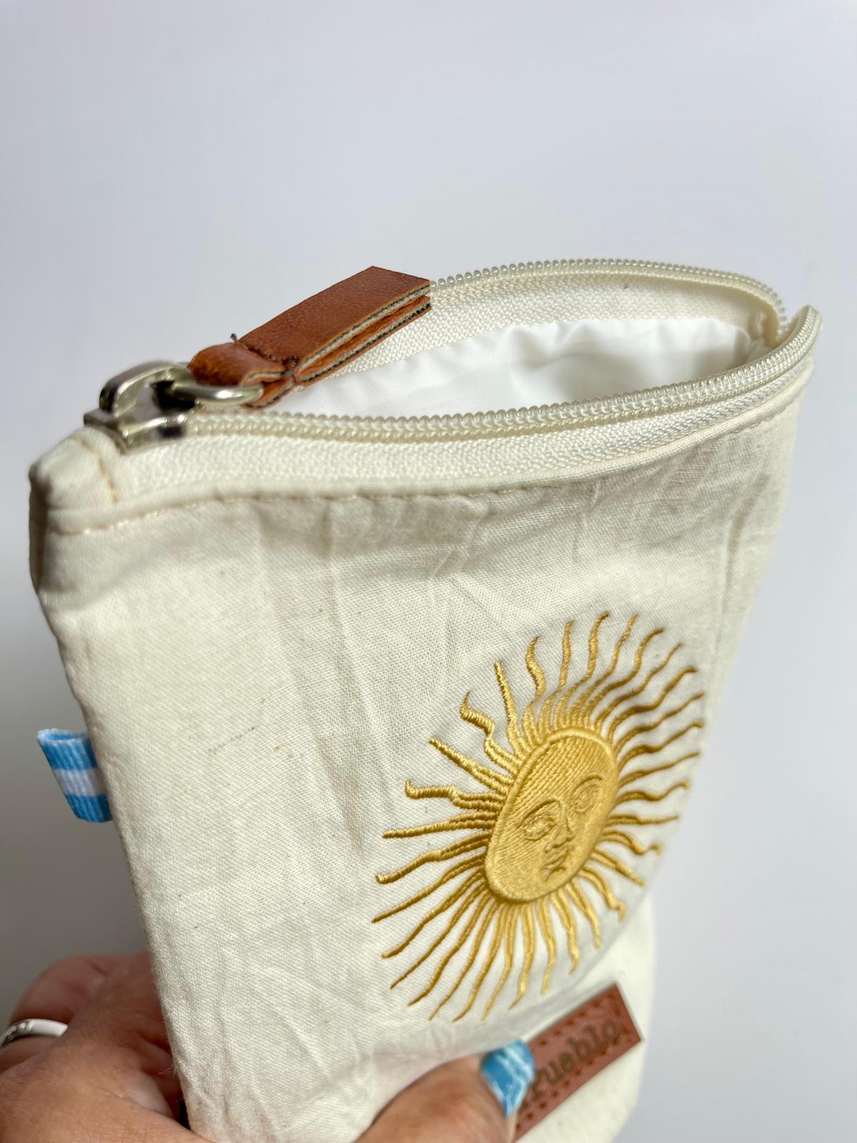 Sun of May Yerba Mate Bag – Light Ivory - Waterproof, Yerbero, Argentina